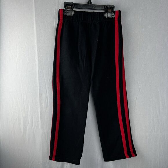 Boys Athletic Pants Black Red Stripes Little Rebels Size 5 - Picture 1 of 11